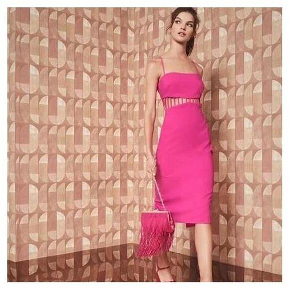 Dresses & Skirts - Badgley Mischka Strappy Cage Waist Dress